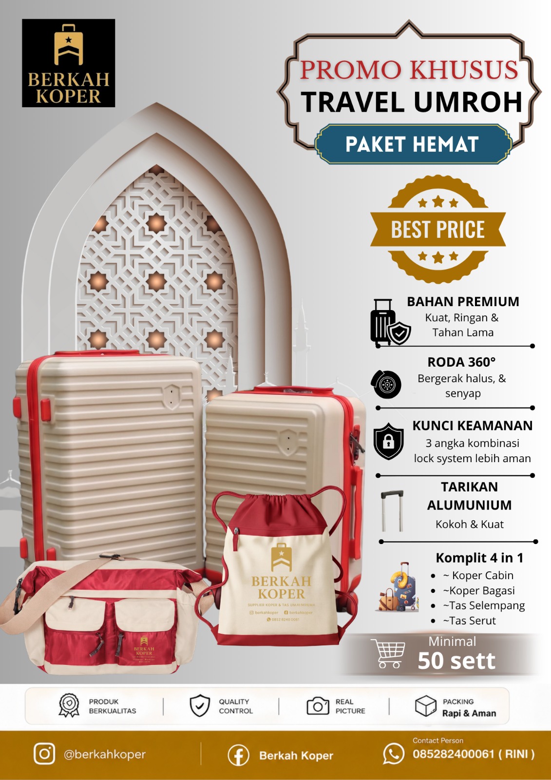 Koleksi Koper Premium Berkah Koper — berbagai warna pilihan